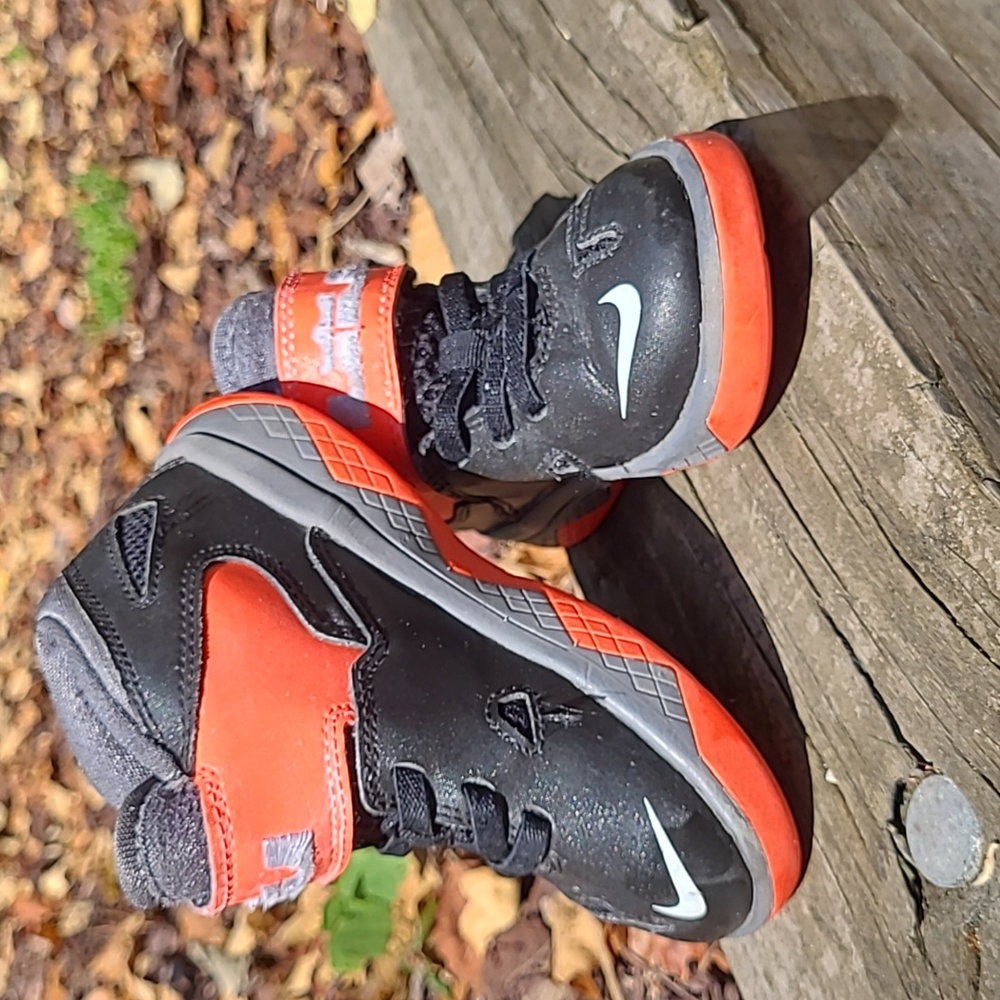 Nike LeBron black and orange